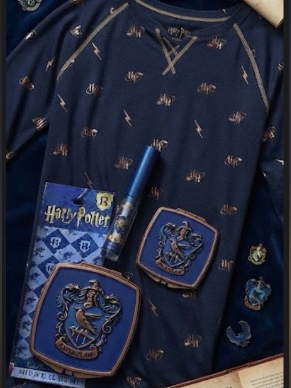 Women's Pajama Dress + Gloss Duo | Size M | 
Wizarding World of Harry Potter 🦅